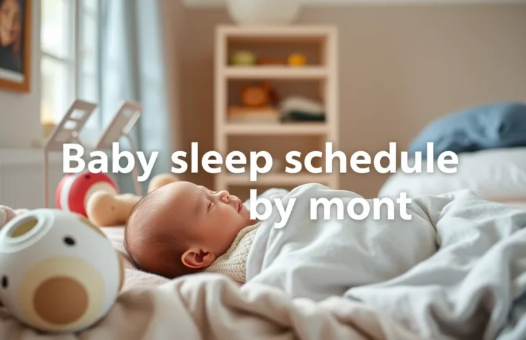 Baby Sleep Schedule by Month: A Guide to Better Sleep for Your Child
