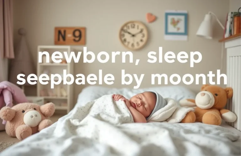 Newborn Sleep Schedule Month by Month: A Parent’s Guide