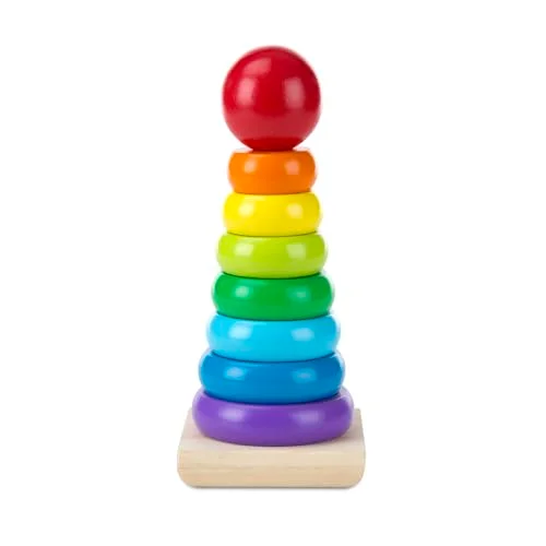 10 Baby Toys Wooden Blocks Rainbow Stacker: Educational Fun for Toddlers 2026