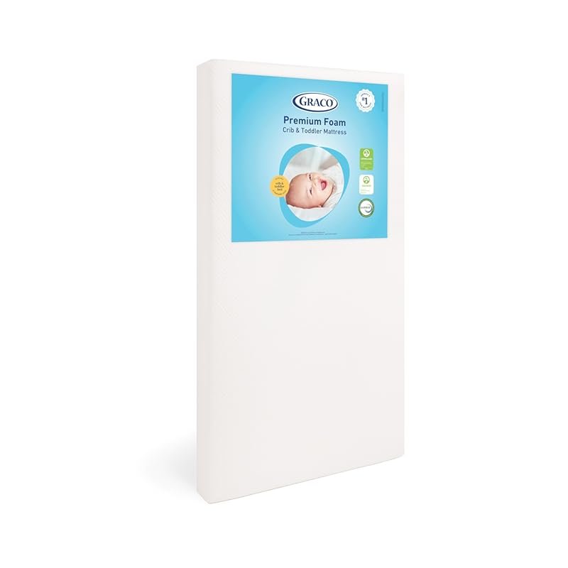 Graco Premium Crib & Toddler Mattress, GREENGUARD Gold Certified, Wate