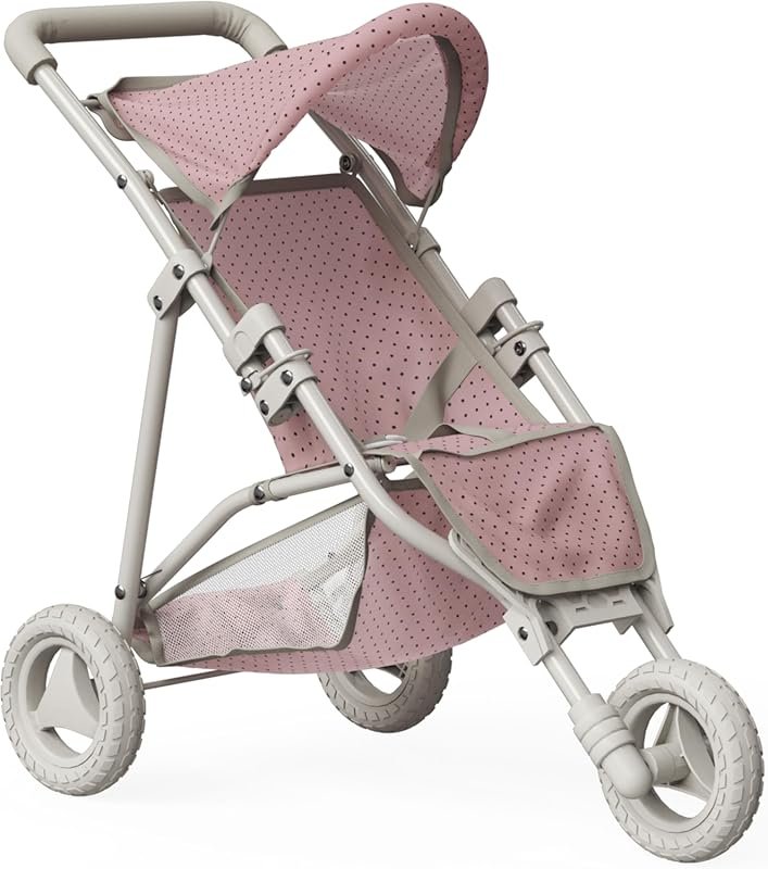 Olivia's Little World Jogging-Style Doll Stroller with Canopy and Unde