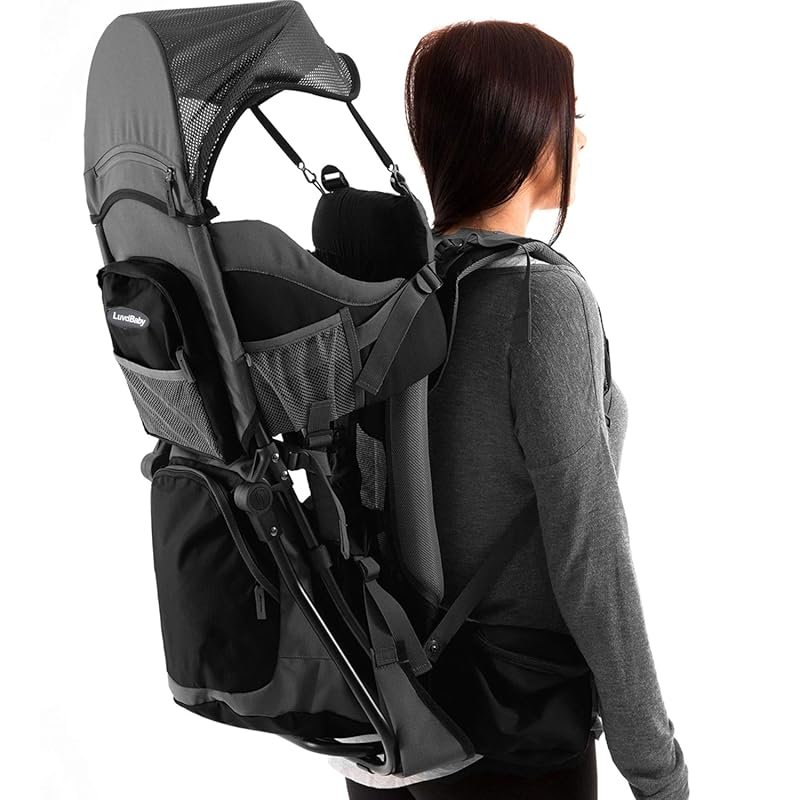 Hiking Baby Carrier Backpack, Comfortable Toddler Carrier with Diaper 