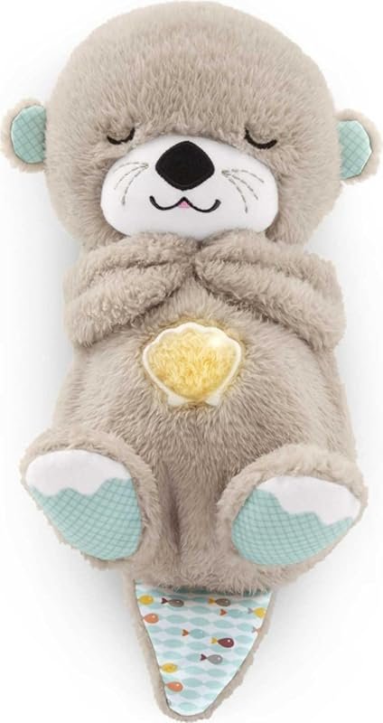 Fisher-Price Soothe 'n Snuggle Otter Plush Sound Machine with Music, L