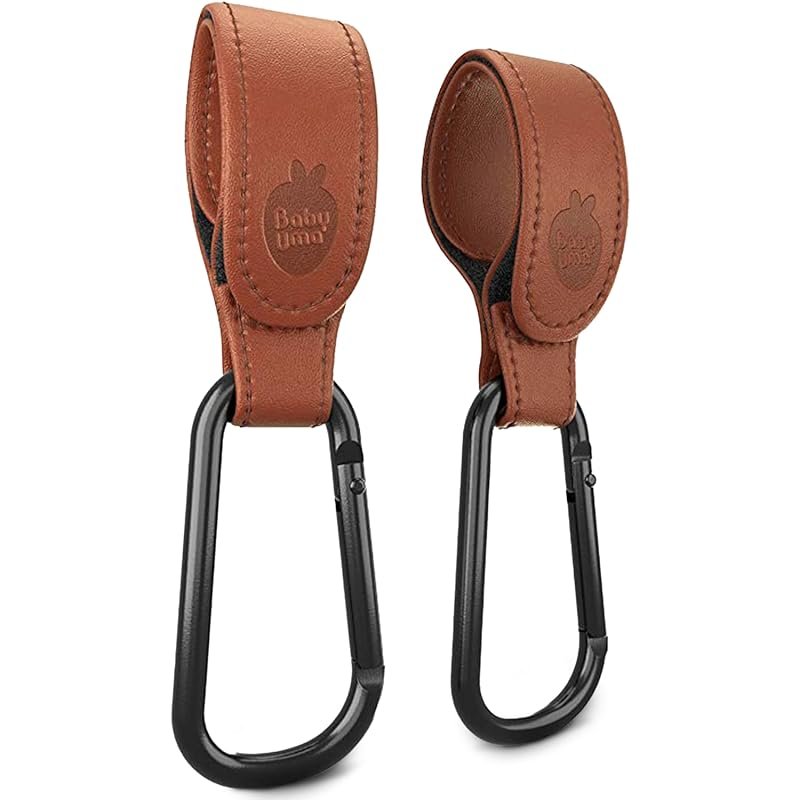 Baby Uma Stroller Hooks for Bags, 2-Pack, Non-Slip Universal Stroller 