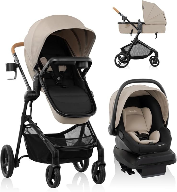 Evenflo Pivot NXT Travel System with LiteMax NXT Infant Car Seat