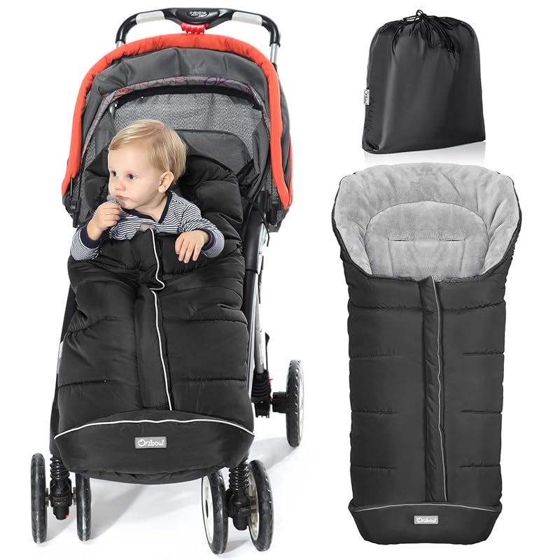 Orzbow Warm Universal Stroller Bunting Bag, Waterproof Winter Footmuff