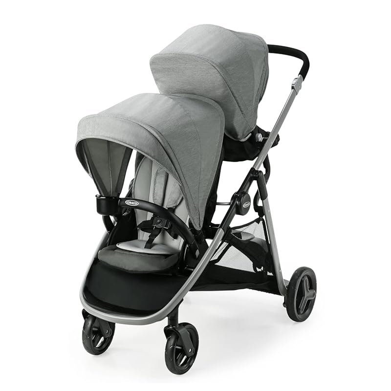 Graco Ready2Grow LX 2.0 Double Stroller, Bench Seat and Standing Platf