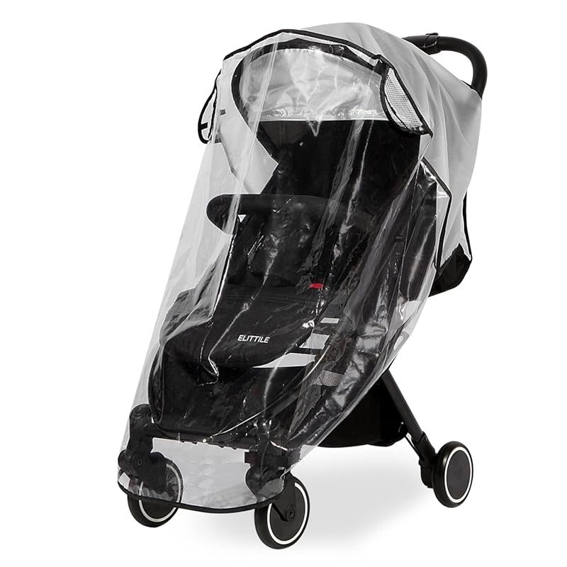 Universal Clear Stroller Rain Cover, Breathable Waterproof Weather Shi