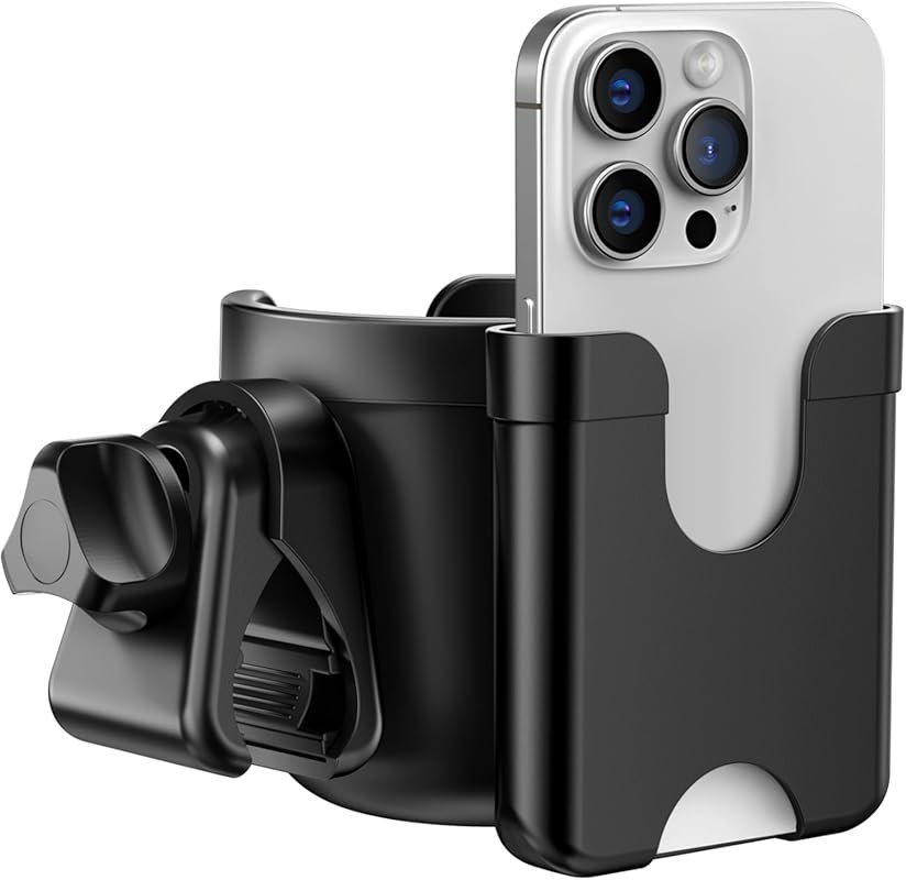 Guiseapue Walker Cup Holder with Phone Holder for Stroller, Wheelchair