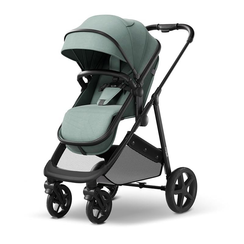 Mompush Wiz 2-in-1 Baby Stroller with Reversible Seat, One-Hand Fold, 