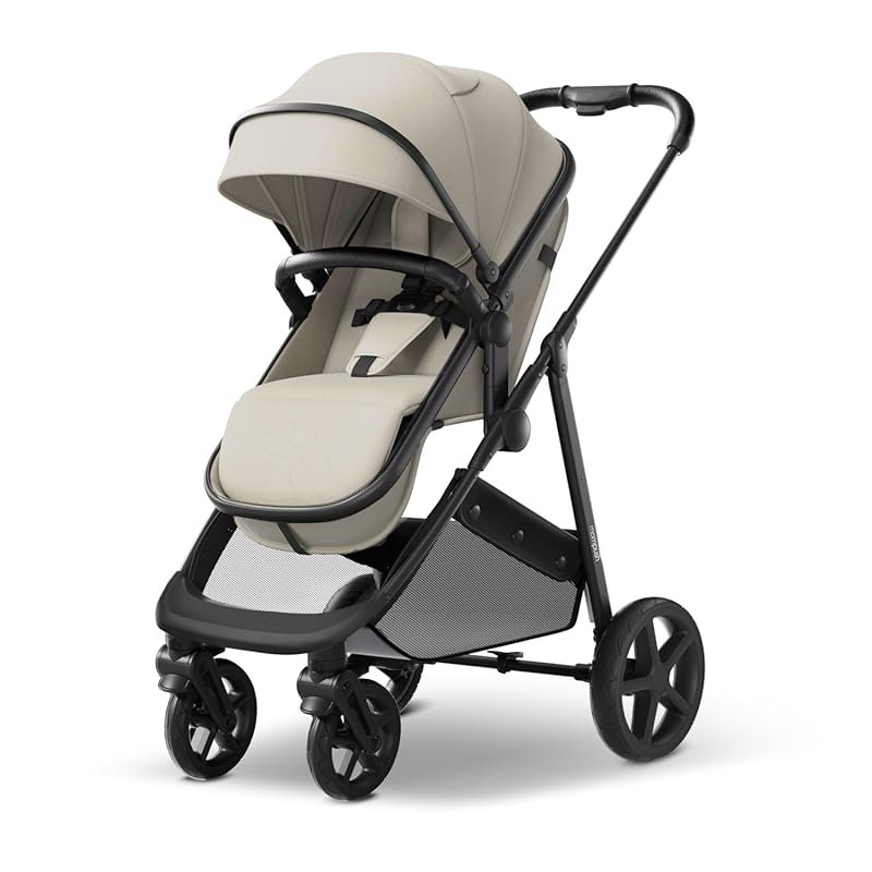 Mompush Wiz 2-in-1 Baby Stroller, One-Hand Fold, Reversible Seat, UPF 