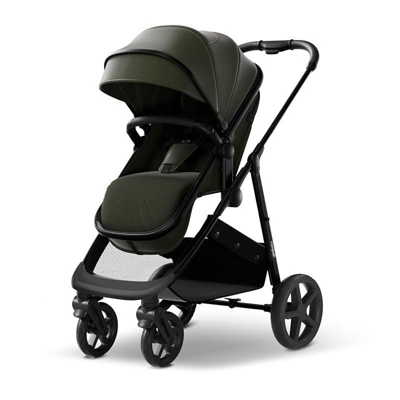 Mompush Wiz 2-in-1 Baby Stroller with Reversible Seat, One-Hand Fold, 