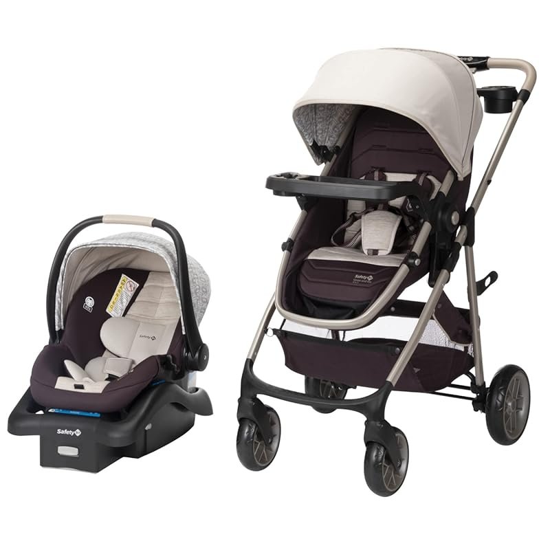 Safety 1st Deluxe Grow and Go Travel System, 8-in-1 Stroller and Car S