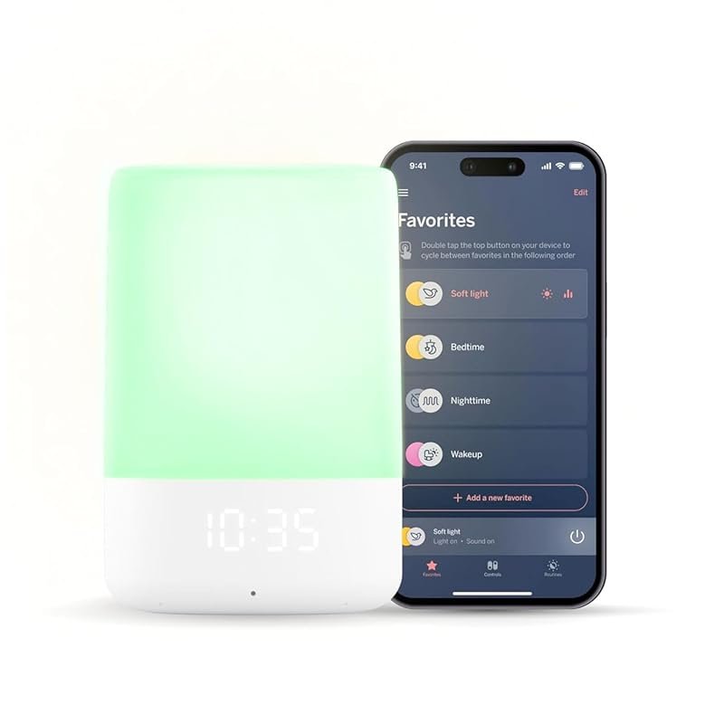 Nanit Smart Baby Night Light and Sound Machine with Audio Monitor, Cry