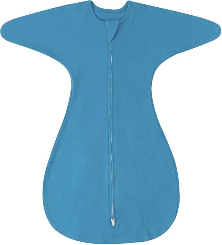 ZIGJOY Baby Transitional Swaddle Sleep Sack, 0.5 Tog Arms-Up Sleep Sac