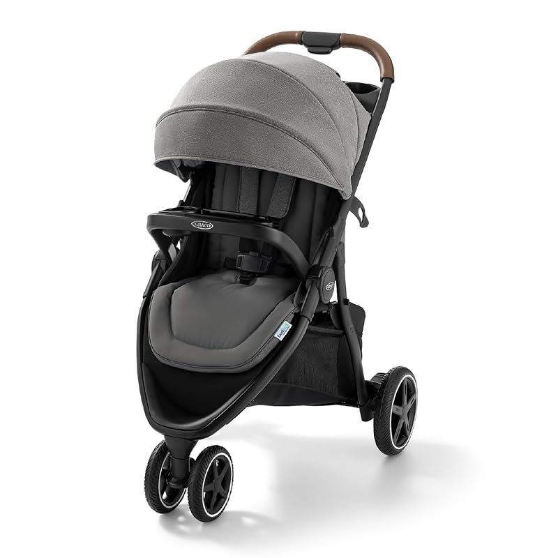 Graco Outpace LX All-Terrain 3-Wheel Baby Stroller, One-Hand Fold, Nev