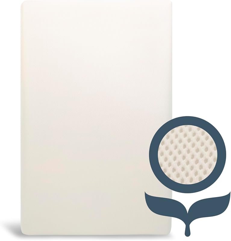 Naturepedic Organic Mini Crib Mattress, Breathable, Lightweight, Water