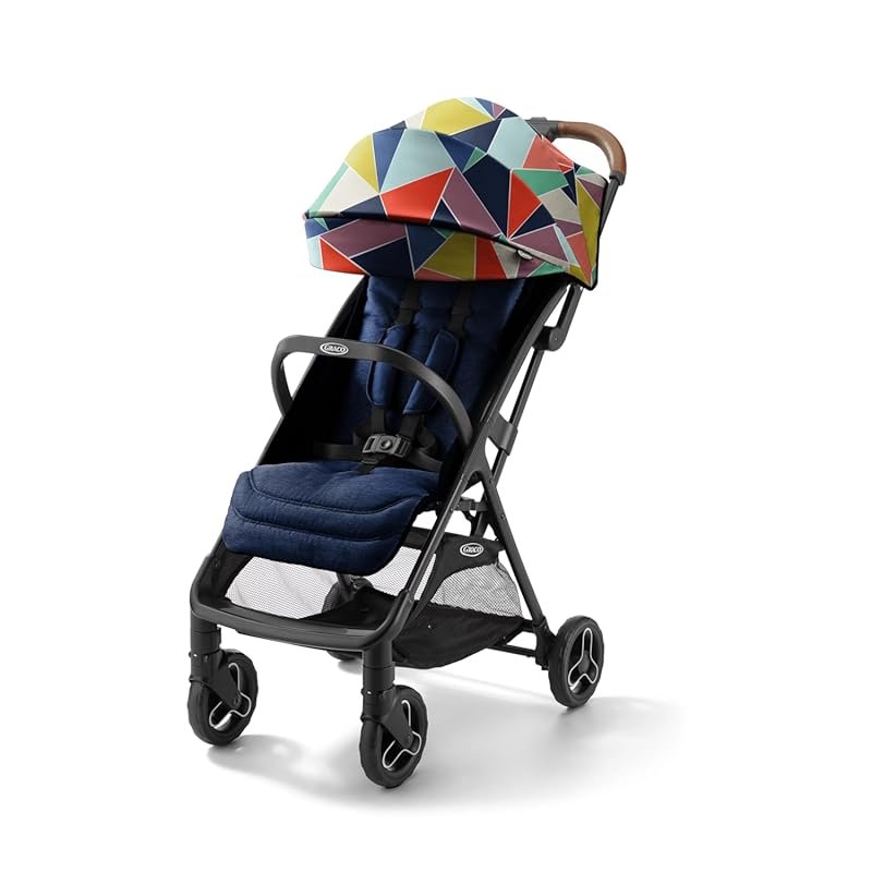 Graco Ready2Jet Compact Travel Stroller with Automatic Fold, Geo Pop