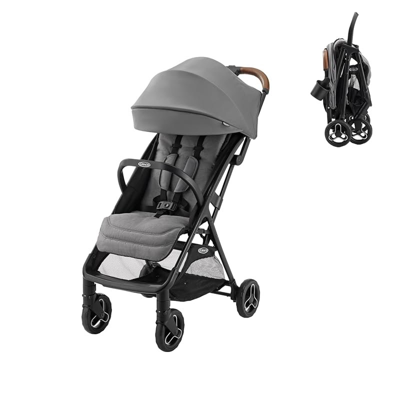 Graco Ready2Jet Compact Travel Stroller with Automatic Fold, Overhead-