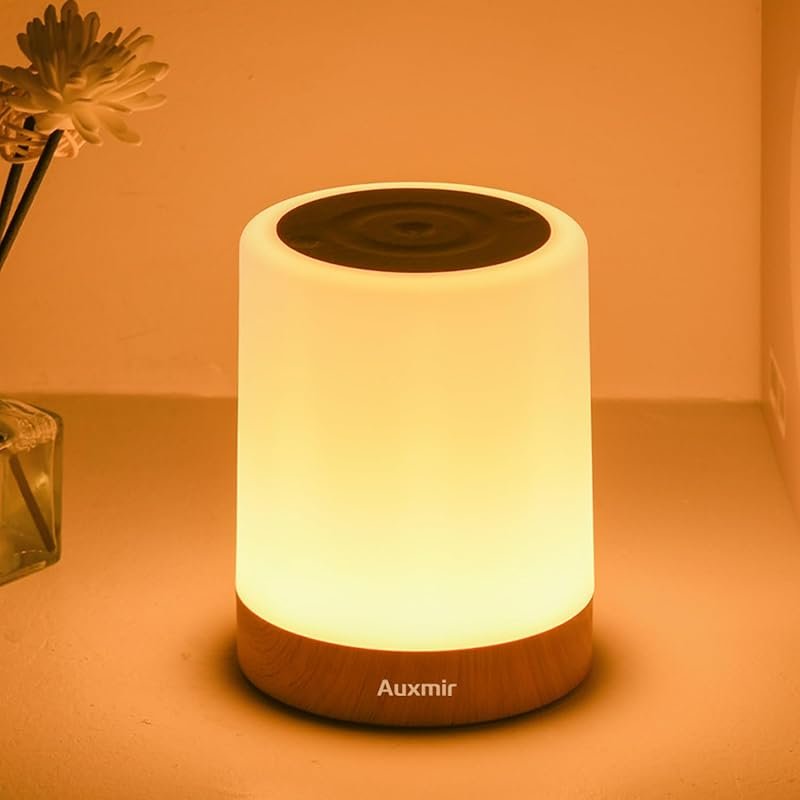 Auxmir Night Light, 256 RGB Colors Dimmable Rechargeable Nursery Lamp