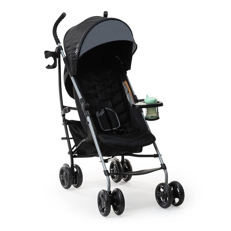 3Dlite Convenience Stroller, Lightweight Aluminum Frame, Reclining Sea