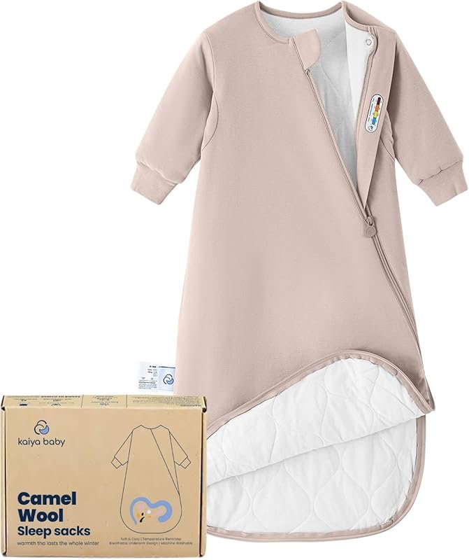 kaiya baby Unisex Sleep Sack, Long Sleeve Wearable Blanket for Babies 