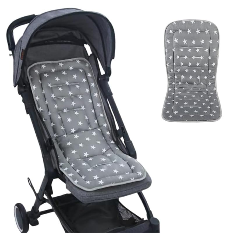 Universal Reversible Stroller Seat Liner, Breathable Soft Cushion Pad 