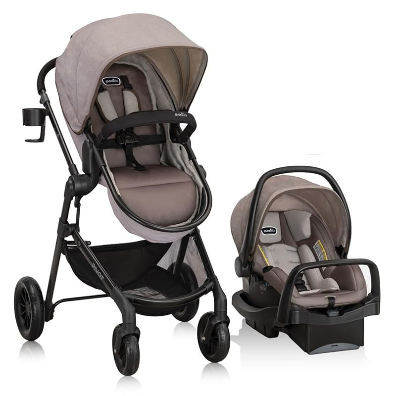 Evenflo Pivot Modular Travel System with LiteMax Preemie Infant Car Se