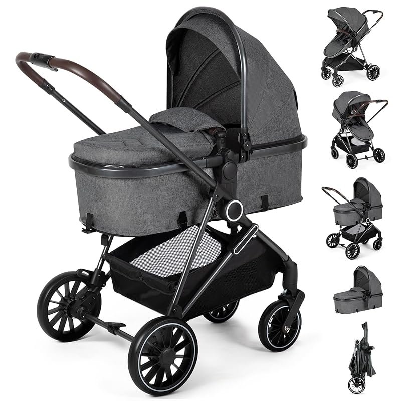 ANNA QUEEN 2-in-1 Baby Stroller with Reversible Seat and High Landscap