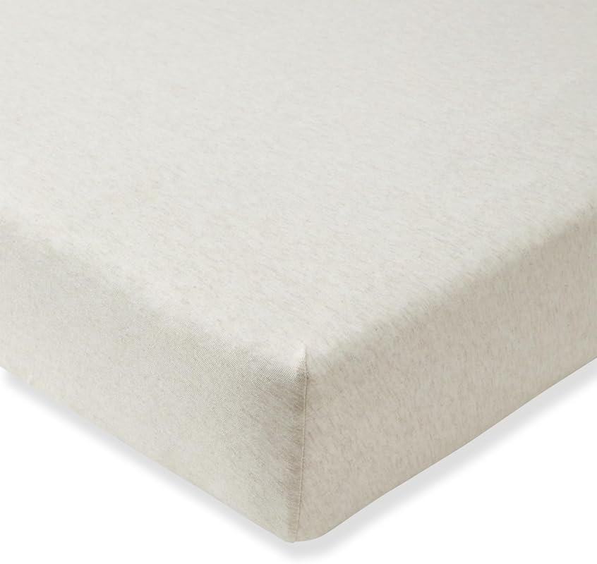 Burt's Bees Baby Organic Cotton Fitted Crib Sheet, Breathable Standard