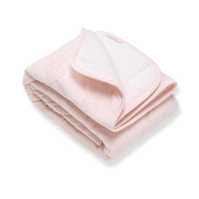 Burt's Bees Baby Reversible Organic Jersey Cotton Quilted Blanket for 