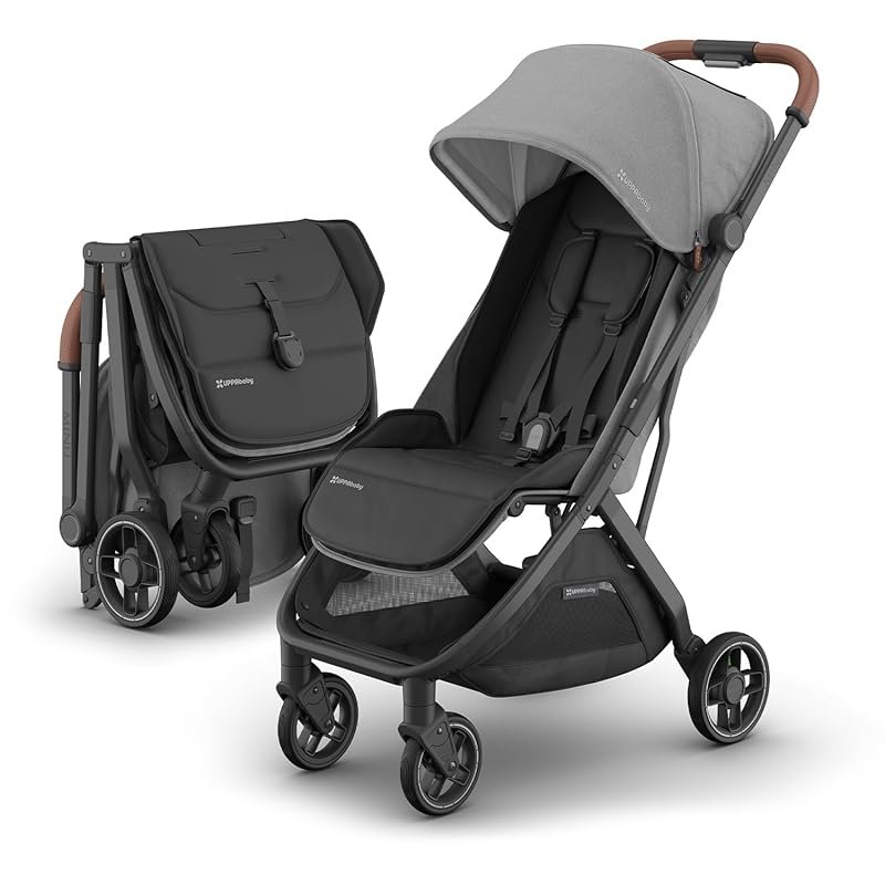 UPPAbaby Minu V3 Lightweight Travel Stroller with One-Hand Fold, Compa