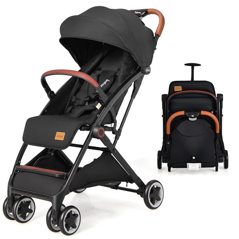 INFANS Lightweight Baby Stroller, Compact Infant Travel Stroller with 
