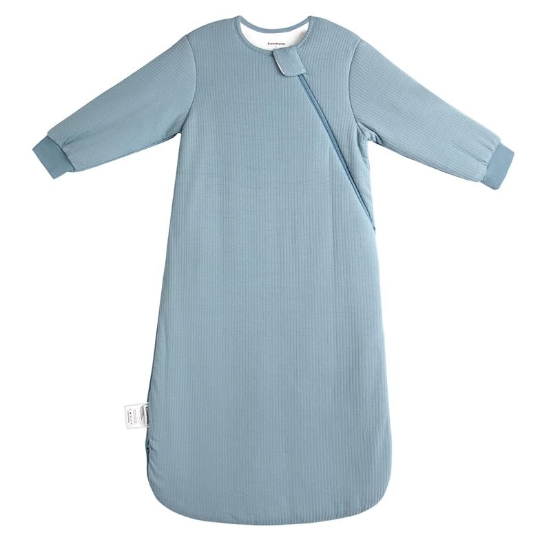 BubblePanda Bamboo Rayon Baby Sleep Sack, 1.5 TOG Long Sleeve Wearable