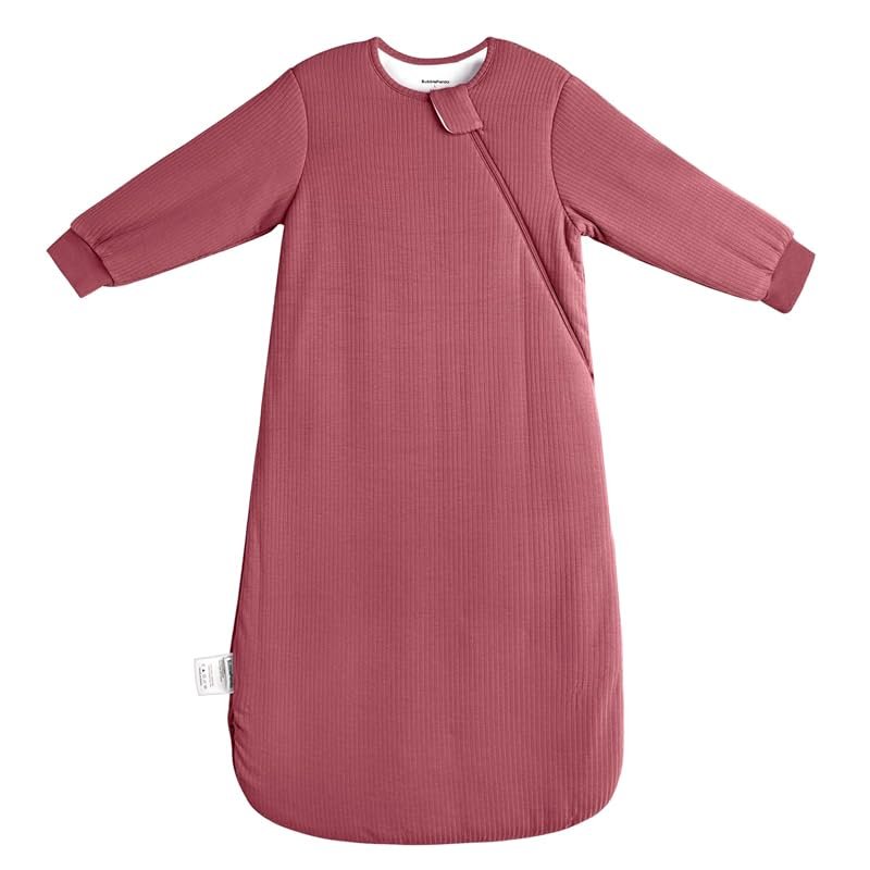 BubblePanda Bamboo Rayon Long Sleeve Sleep Sack, Soft Winter Wearable 