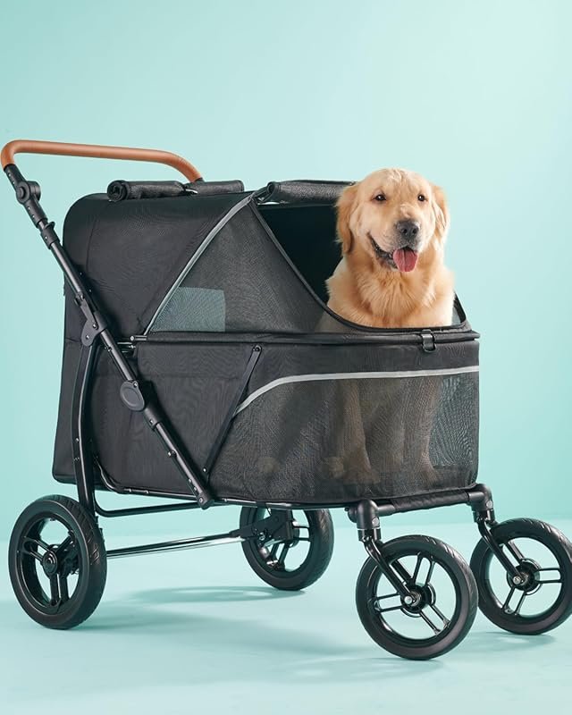 Zoosky Pet Stroller for Large Dogs up to 110 lbs, Multi-Pet, All-Terra