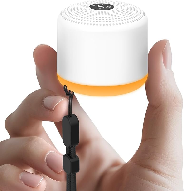 Portable White Noise Sound Machine with 30 Sounds, 12 Colors, and Adju