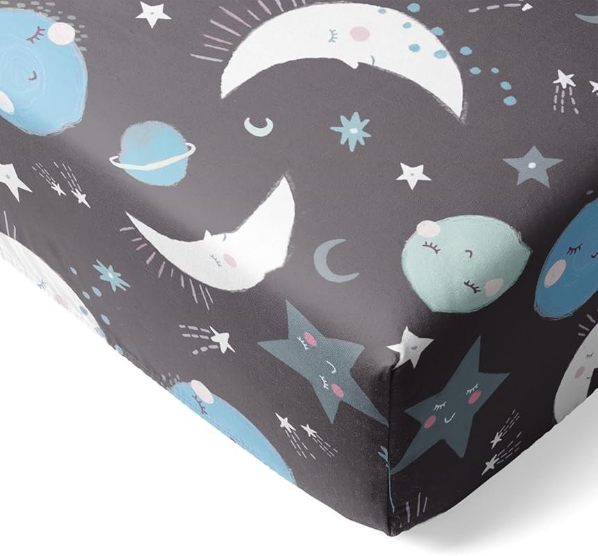 Little Sleepies Bamboo Crib Sheet, Buttery Soft Stretchy Fitted Sheet 