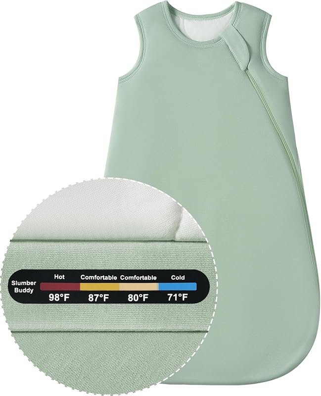 Bamboo Baby Sleep Sack, 1.0 TOG, Rayon and Cotton Wearable Blanket