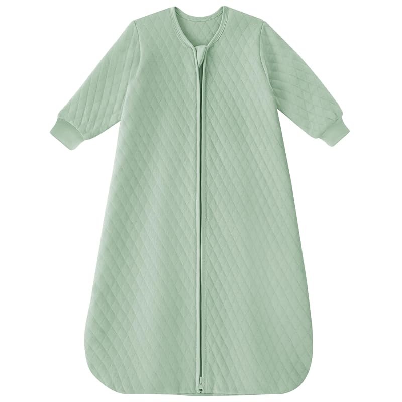 Yoofoss 1.0 TOG Baby Sleep Sack, Organic Cotton Long Sleeve Wearable B