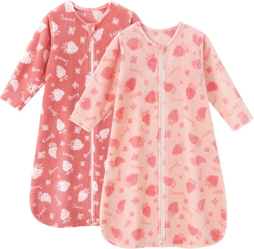 Unnivoll Fleece Baby Sleep Sack, 12-18 Months, Long Sleeve 2.0 Tog, Wa