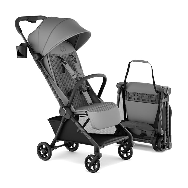 Mompush Nexis Carbon Travel Stroller, Ultra-Lightweight, Compact, Auto