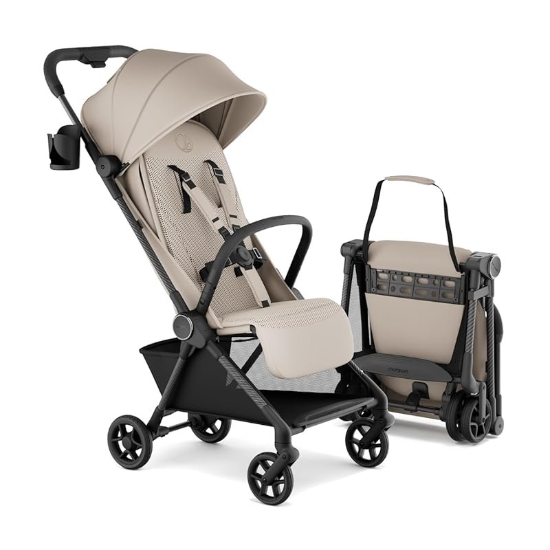 Mompush Nexis Carbon Ultra-Light Travel Stroller, Auto-Fold, Full Recl