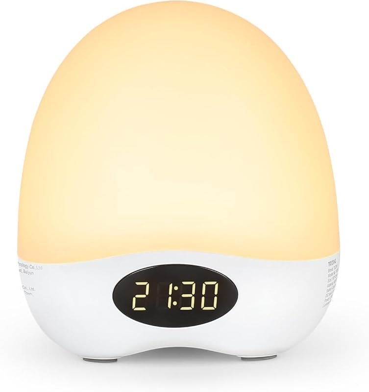 Rechargeable Egg Nursery Night Light, Touch-Control RGB Dimmable Breas