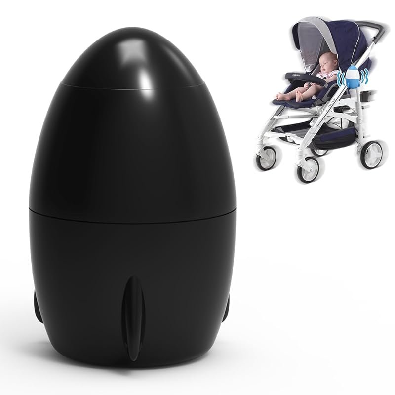Portable Baby Stroller Rocker with 5 Speeds, 40-Minute Timer, Fits Str