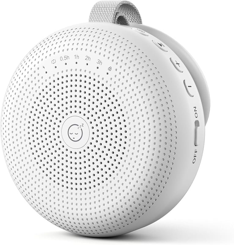 Portable White Noise Machine with 33 Soothing Sounds, Timer, Memory fo