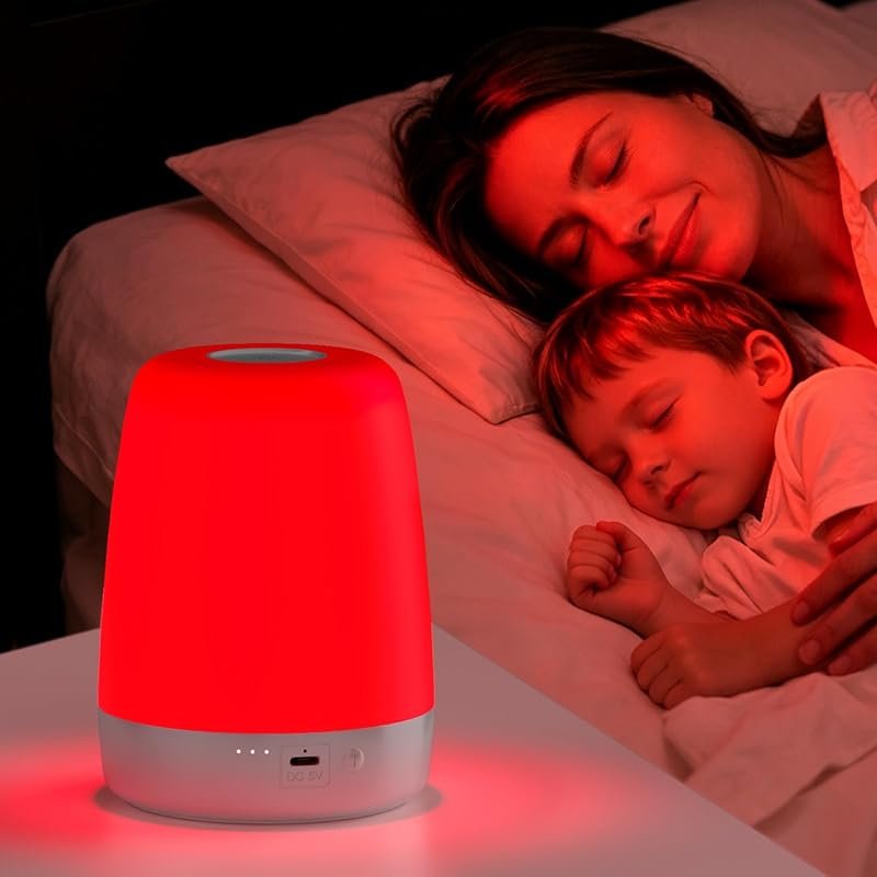 Red-Light 670nm Melatonin Booster Night Light, Natural Sleep Aid for K