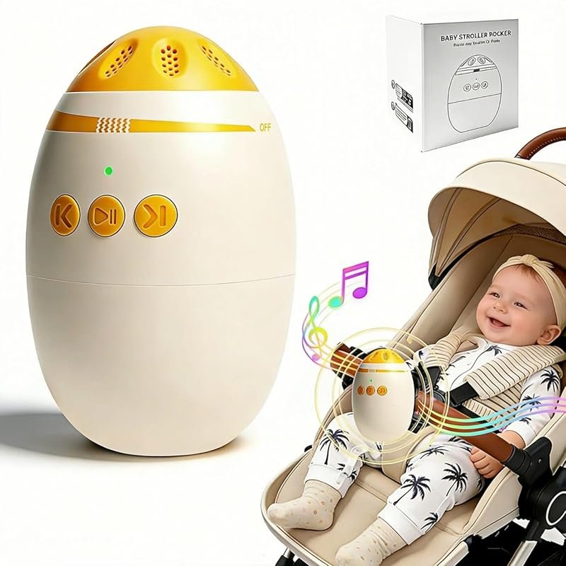 Hands-Free Baby Stroller Rocker for Bassinets and Cribs, Universal Vib