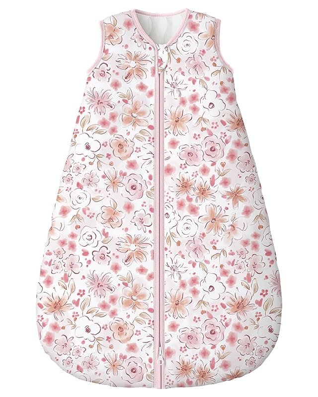Yoofoss Organic Cotton Baby Sleep Sack, 1.5 TOG Wearable Blanket with 