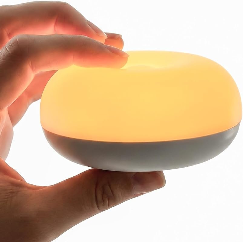 Baby Night Light, 0 Blue-Light Nursery Egg Lamp with 3 Colors and Dimm